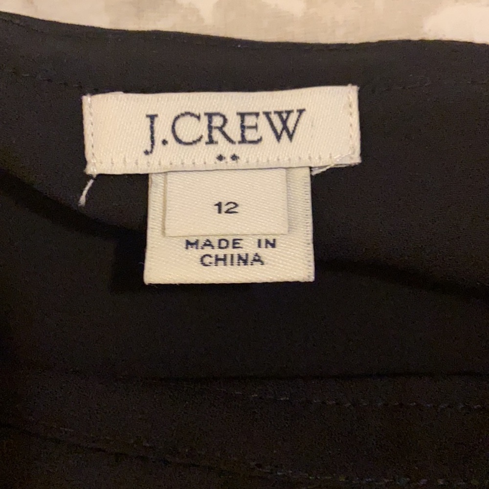 EUC never worn JCrew black tank with flutter sleeves size 12 - Picture 2 of 5